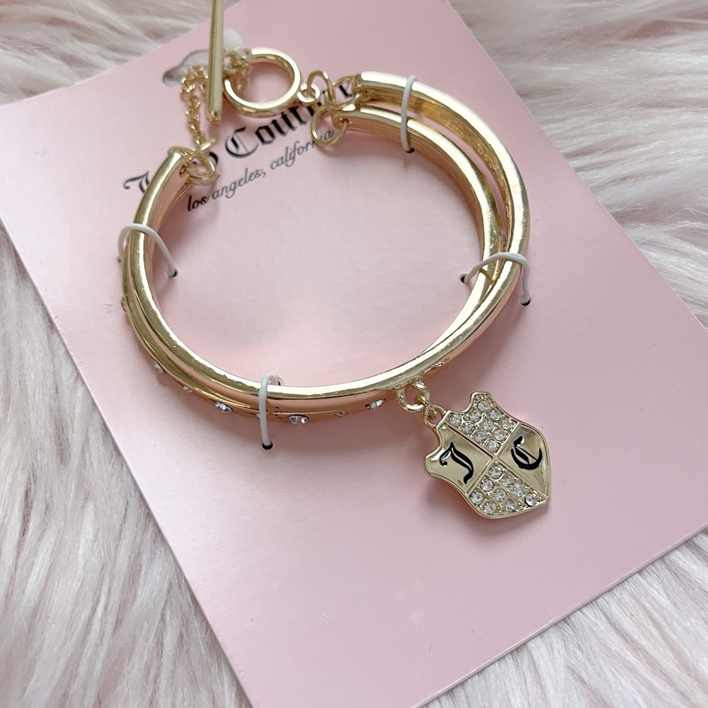 Juicy Couture gold bangle bracelet NWT